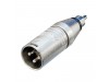 Neutrik NA2MP 3 Pin Male XLR to Mono 1-4 TS Adapter